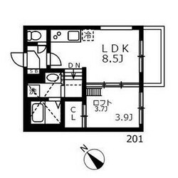 志賀本通駅 徒歩12分 2階の物件間取画像